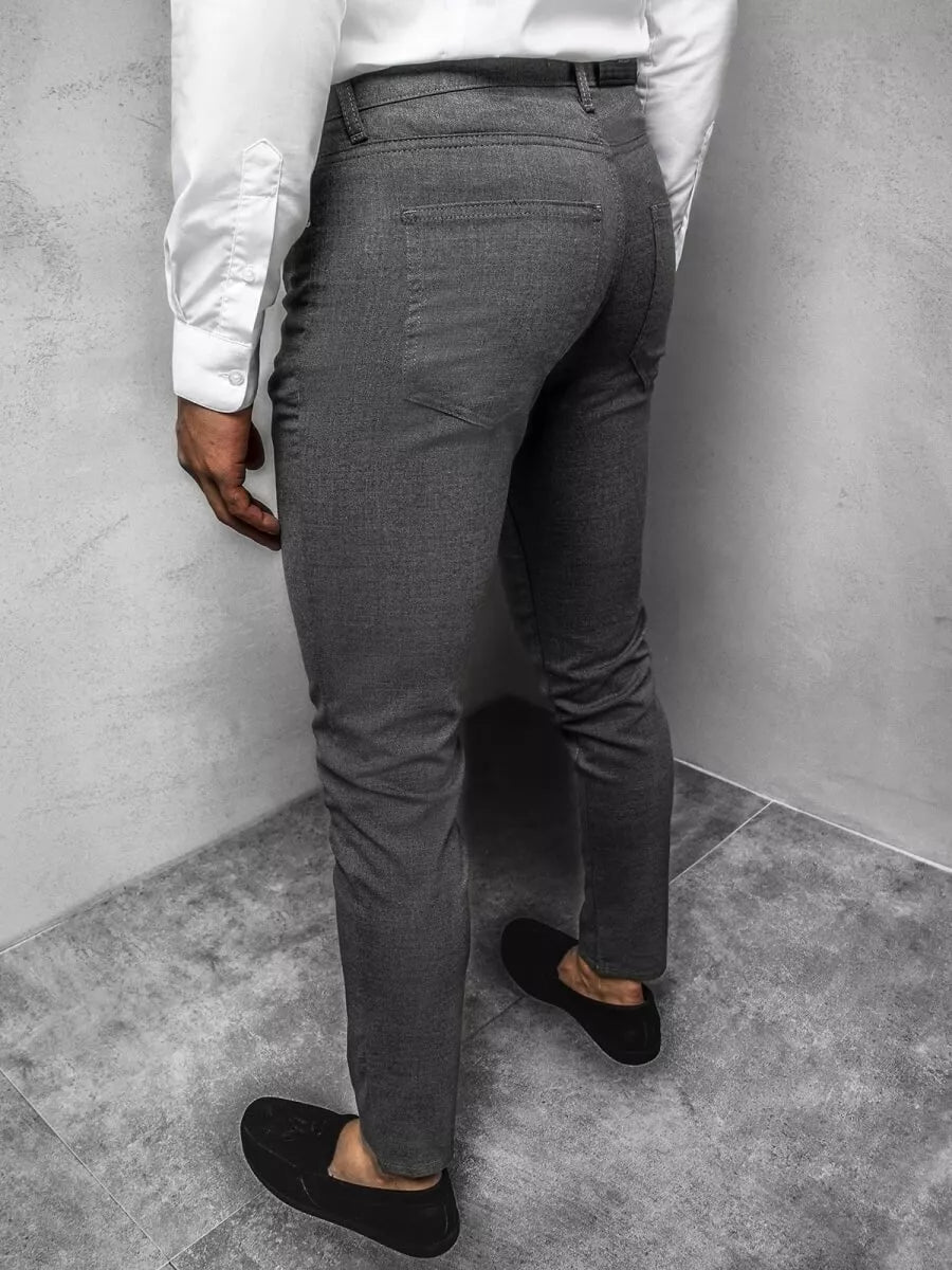 vīriešu pelēkas bikses Luki