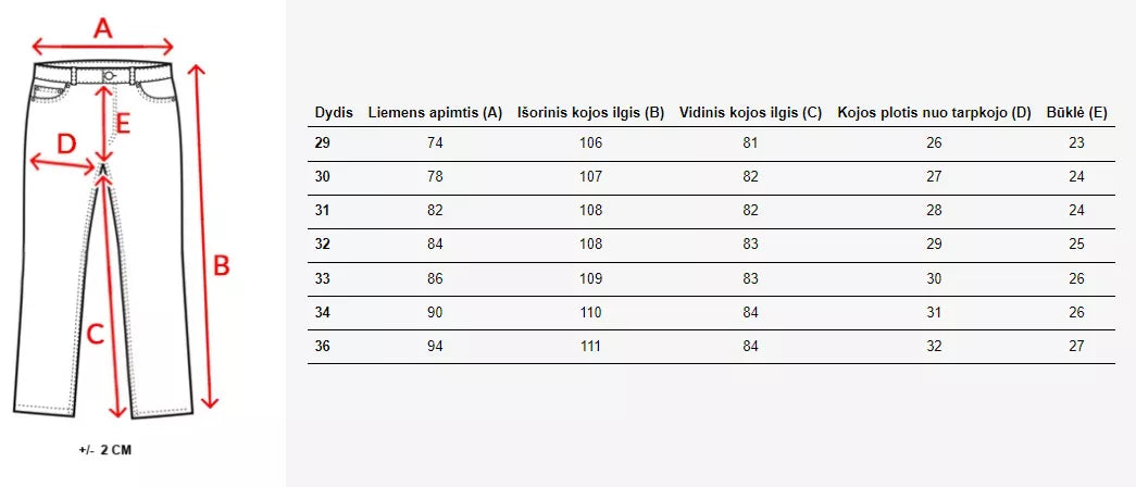 Vīriešu pelēkas džinsa bikses Vitol