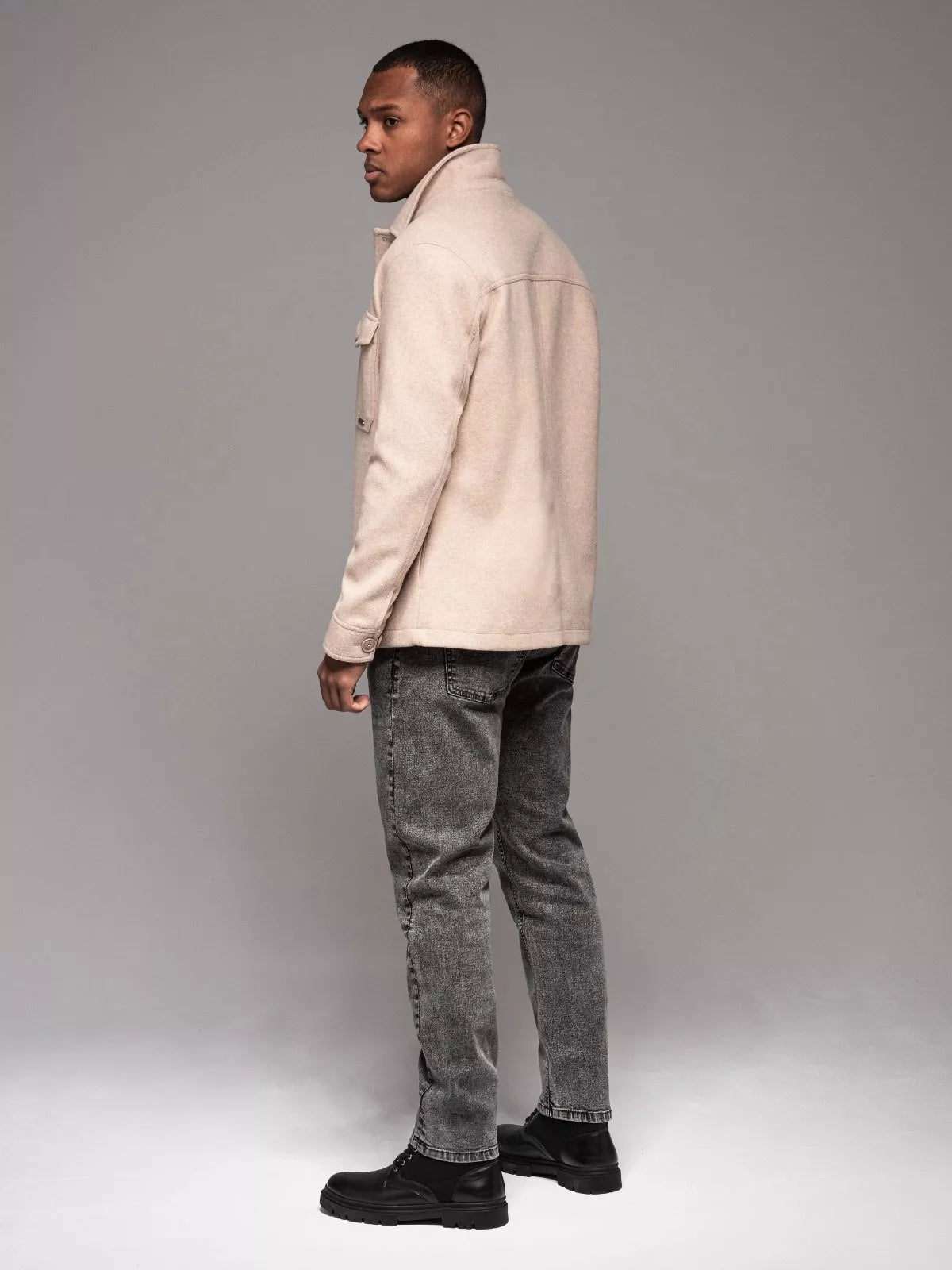 Vīriešu pelēkas džinsa bikses Joy