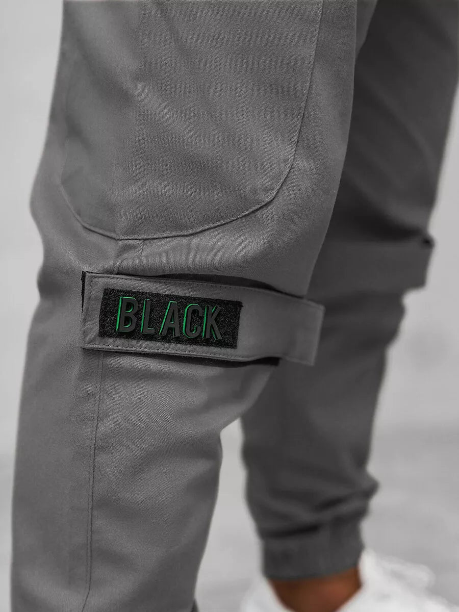 Vīriešu pelēkas joggerbikses Adre