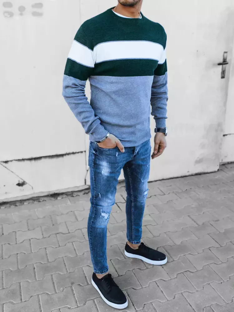 Vīriešu pelēks džemperis Hugel