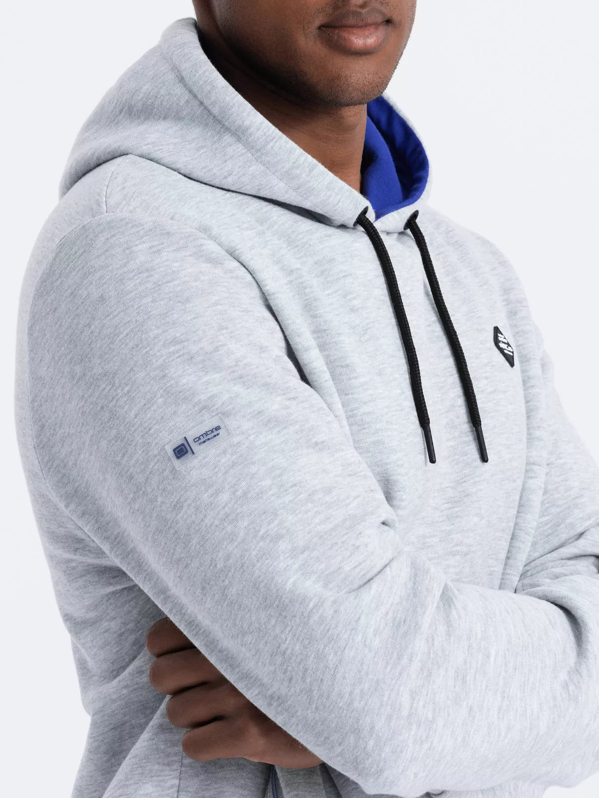 Pelēks vīriešu džemperis Runo