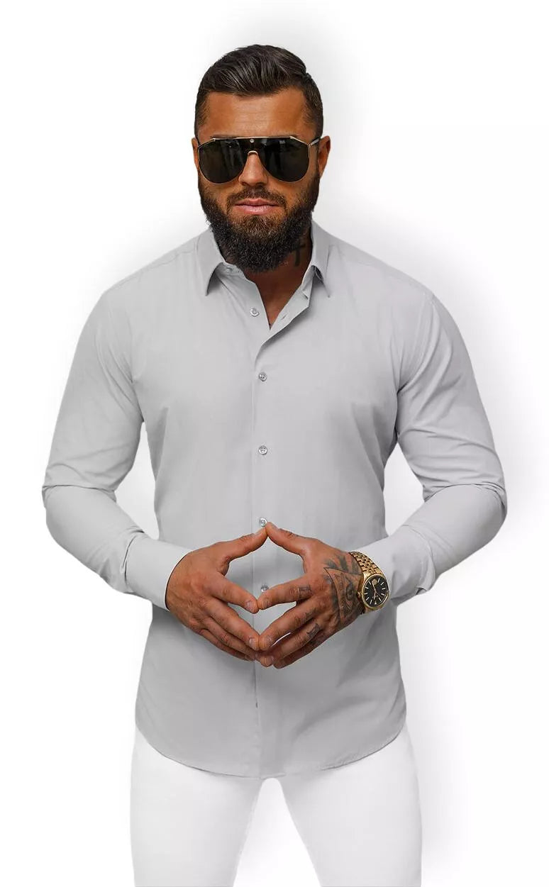 Vīriešu pelēks krekls Garone