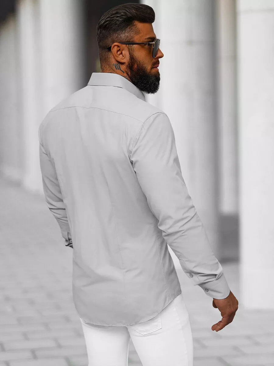 Vīriešu pelēks krekls Garone