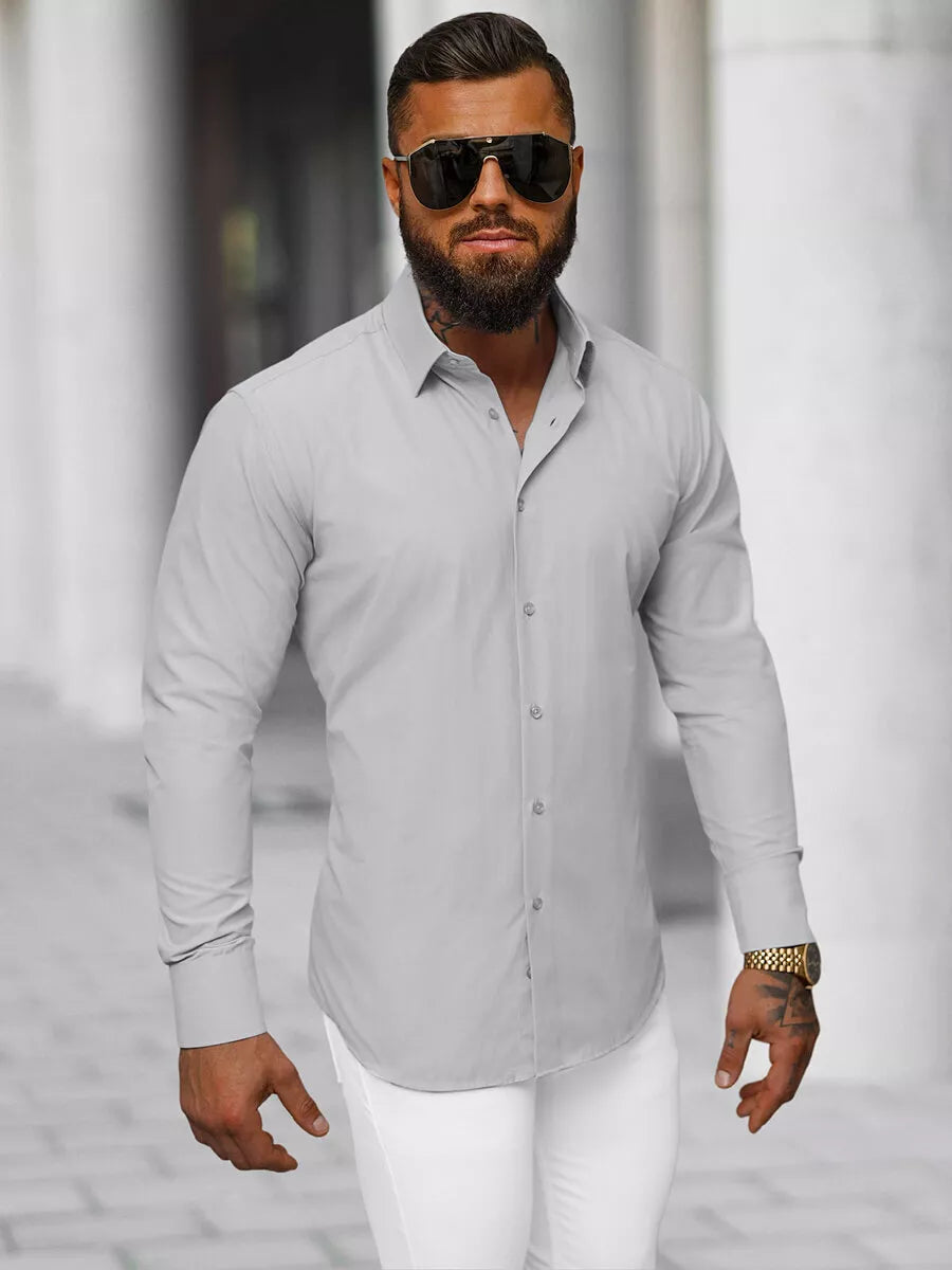 Vīriešu pelēks krekls Garone