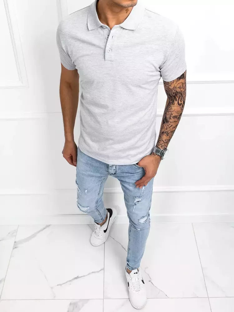 Vīriešu pelēks polo krekls Palom