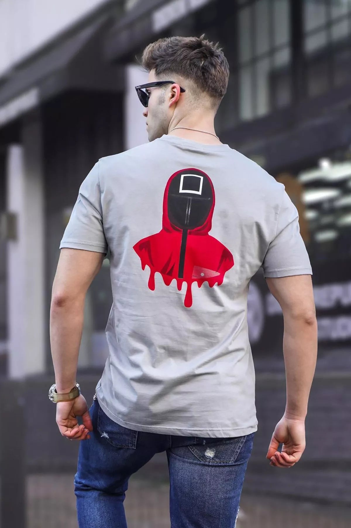 Vīriešu pelēks T-krekls Game