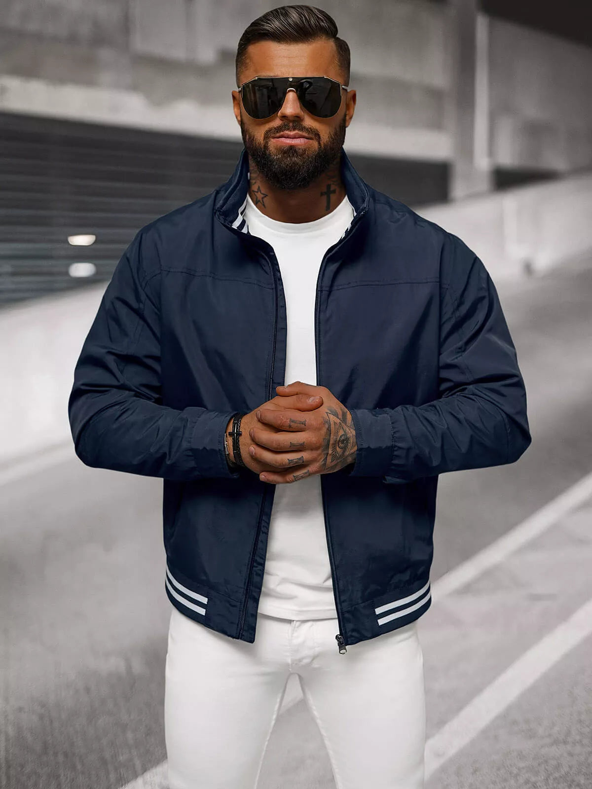 Vīriešu plāna tumši zila jaka Some