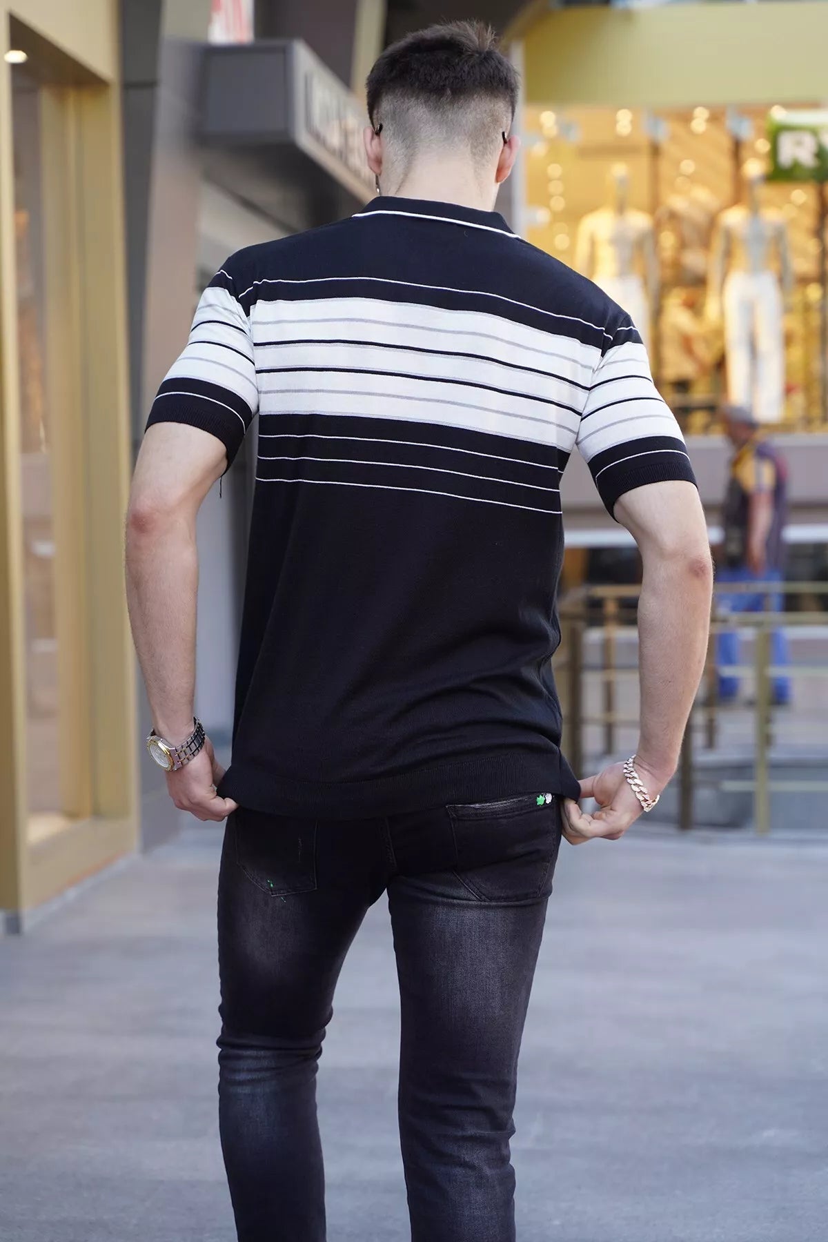 Vīriešu polo krekls melns Zuna