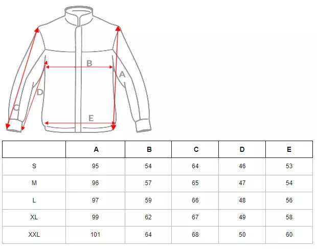Vīriešu sarkana ziemas jaka Reger