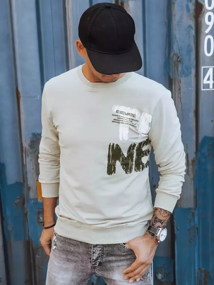 Vīriešu bēšs džemperis Vate