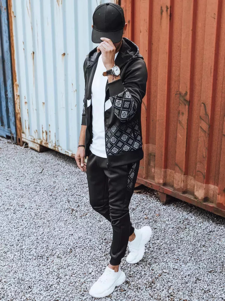 Vīriešu sporta komplekts melns Vego