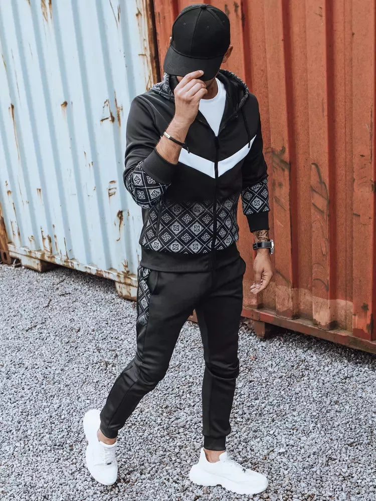 Vīriešu sporta komplekts melns Vego