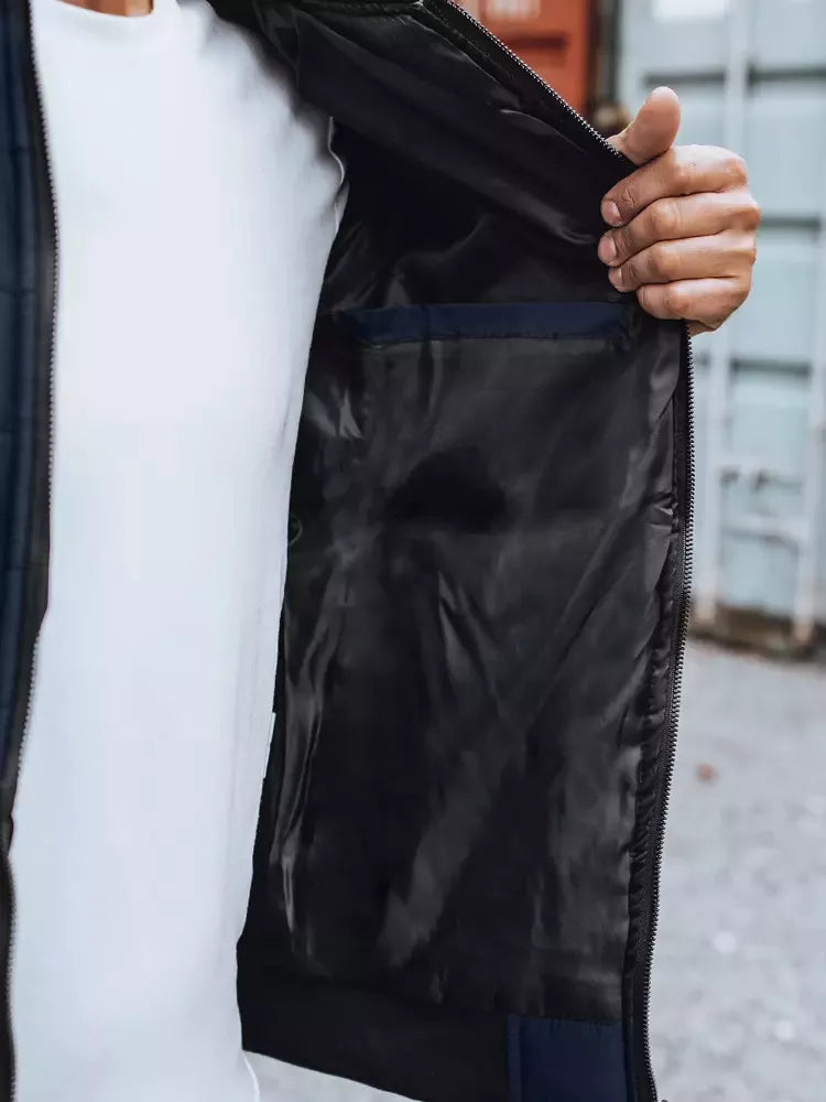 Vīriešu stepēta tumši zila jaka Minti