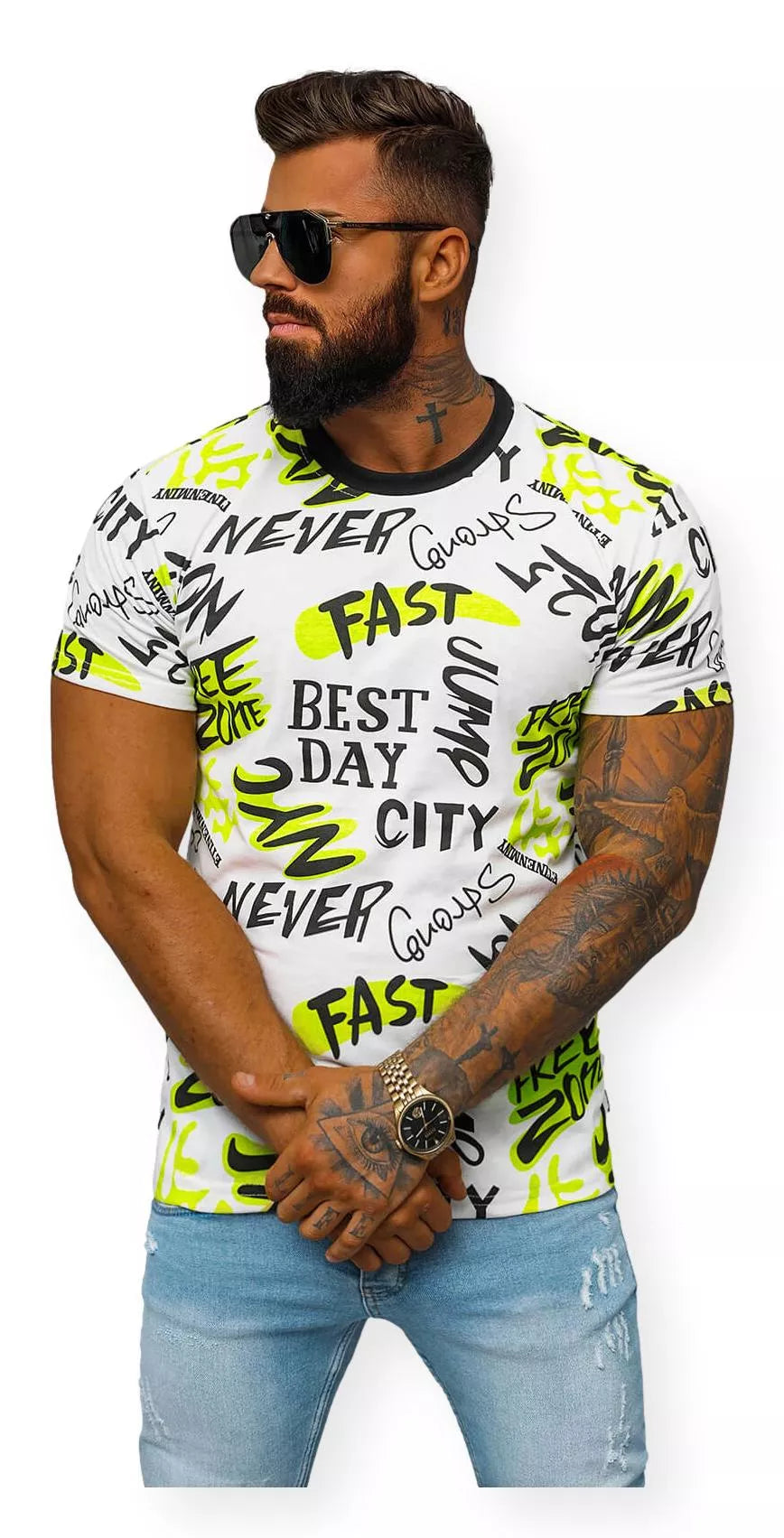 Vīriešu T-krekls ar apdruku Fast