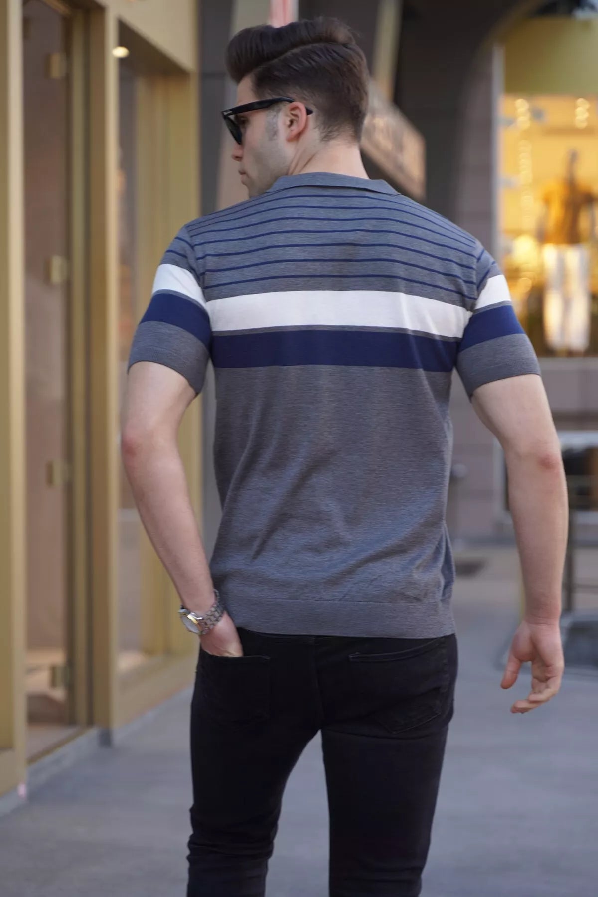 Vīriešu pelēks T-krekls Tonil