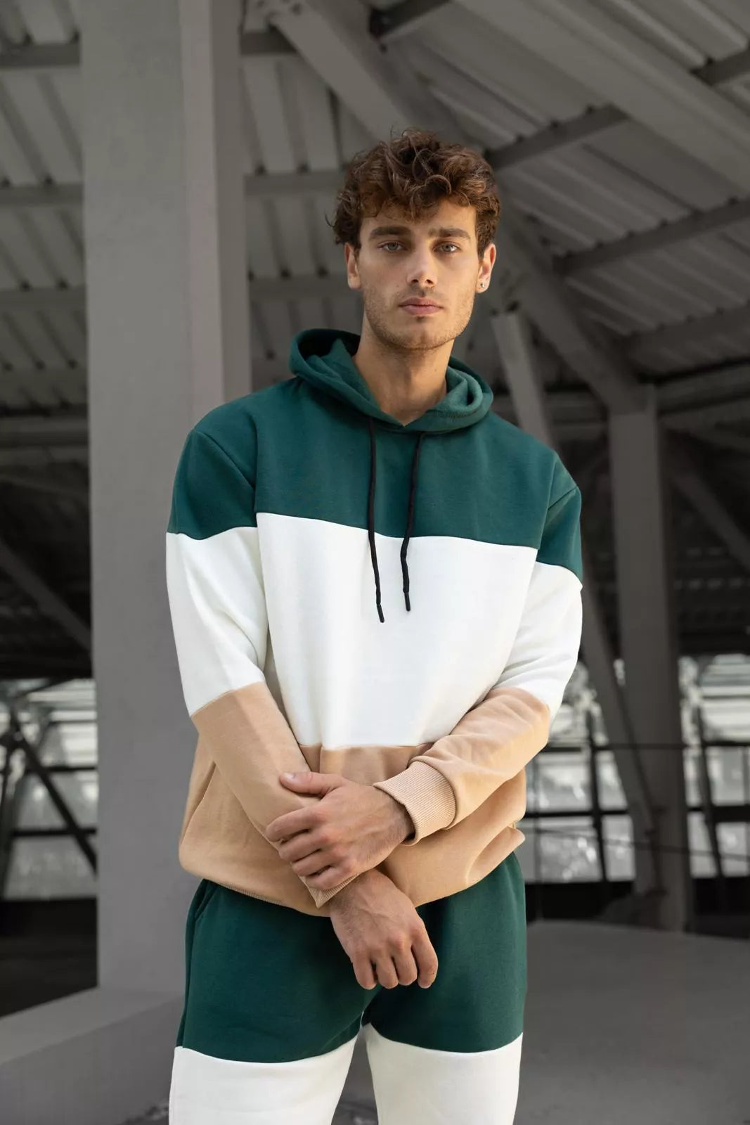 Trīskrāsu vīriešu zaļš treniņtērps One