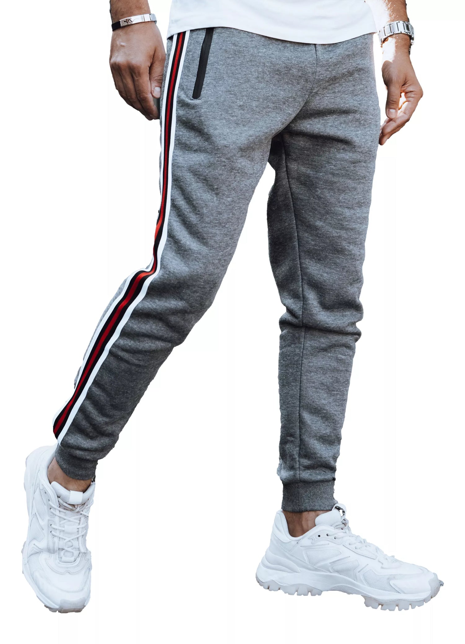 Vīriešu tumši pelēkas ikdienas bikses Adam