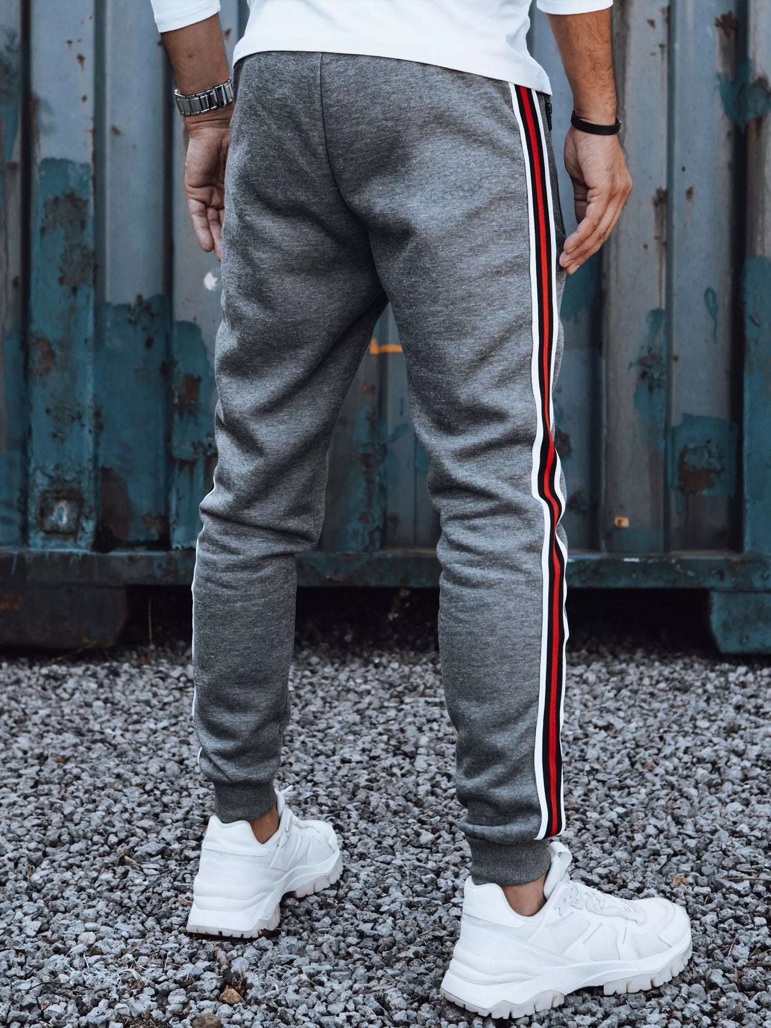 Vīriešu tumši pelēkas ikdienas bikses Adam