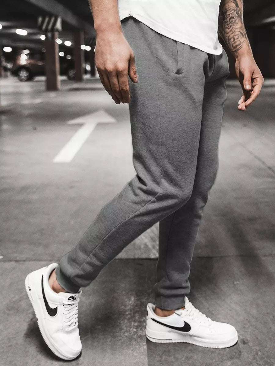 Vīriešu tumši pelēkas ikdienas bikses Resol 