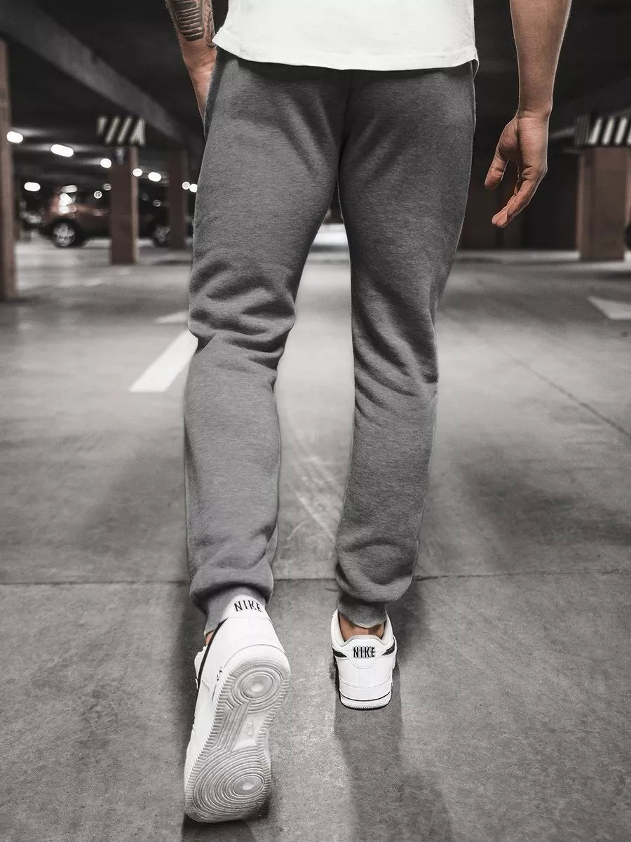 Vīriešu tumši pelēkas ikdienas bikses Resol 