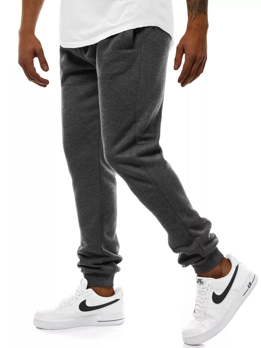 Vīriešu tumši pelēkas ikdienas bikses Resol 