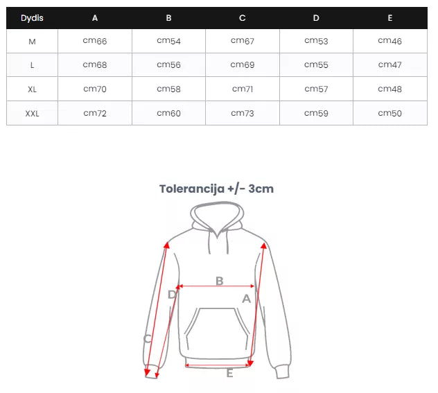 Vīriešu melns džemperis "Nekad nepadodies"