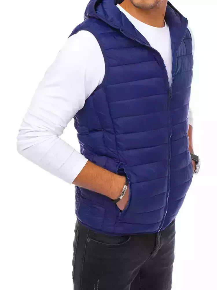 Vīriešu tumši tumši zila veste Koser