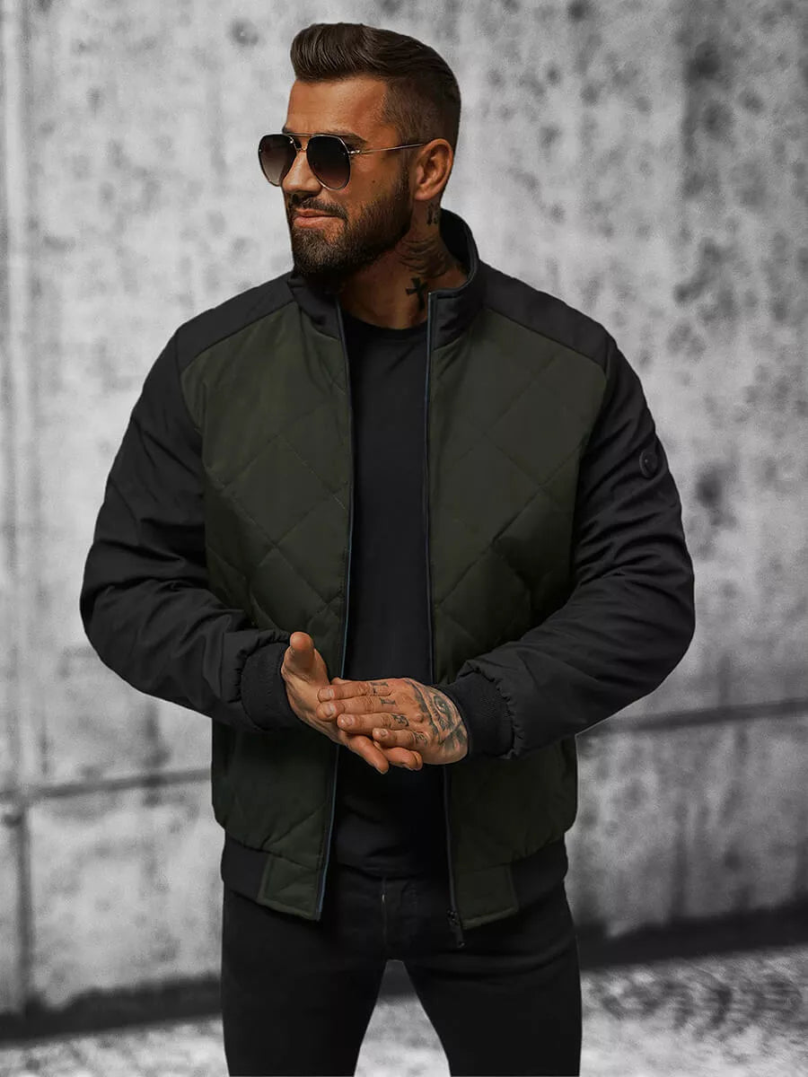 Vīriešu tumši zaļa jaka Rober 