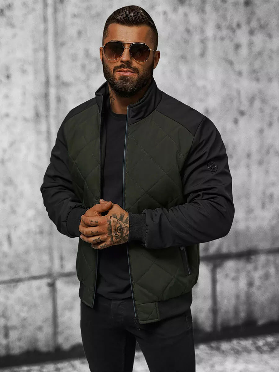 Vīriešu tumši zaļa jaka Rober 