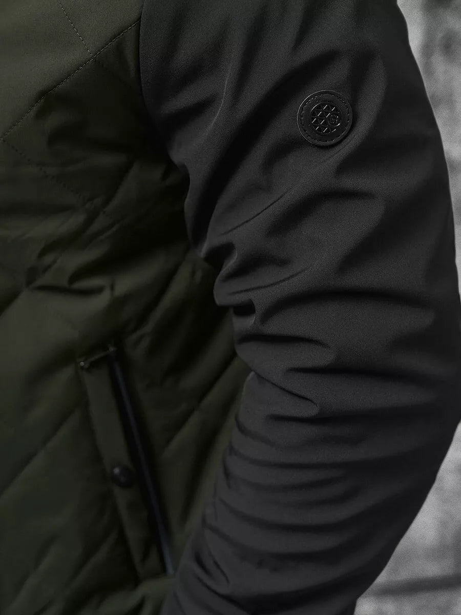 Vīriešu tumši zaļa jaka Rober 