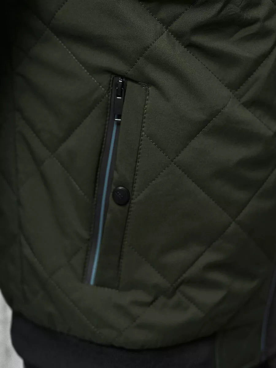 Vīriešu tumši zaļa jaka Rober 