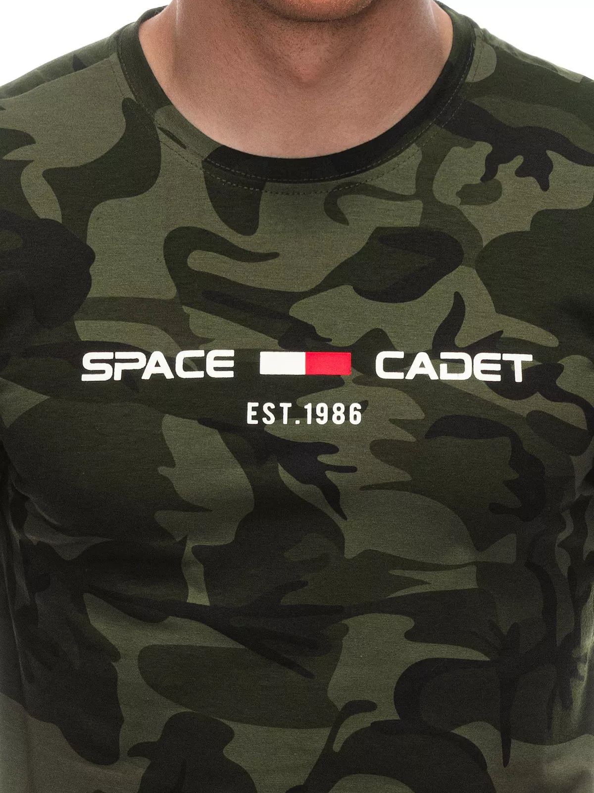 Vīriešu tumši zaļš kamuflāžas krekls Cadet