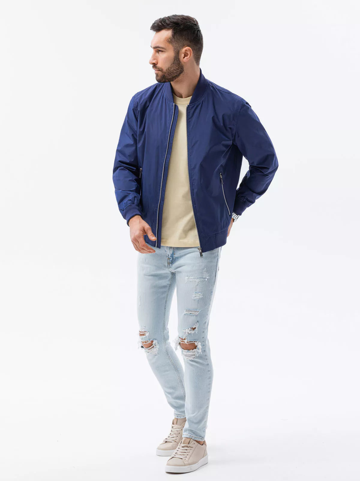 Vīriešu tumši zila jaka Cory