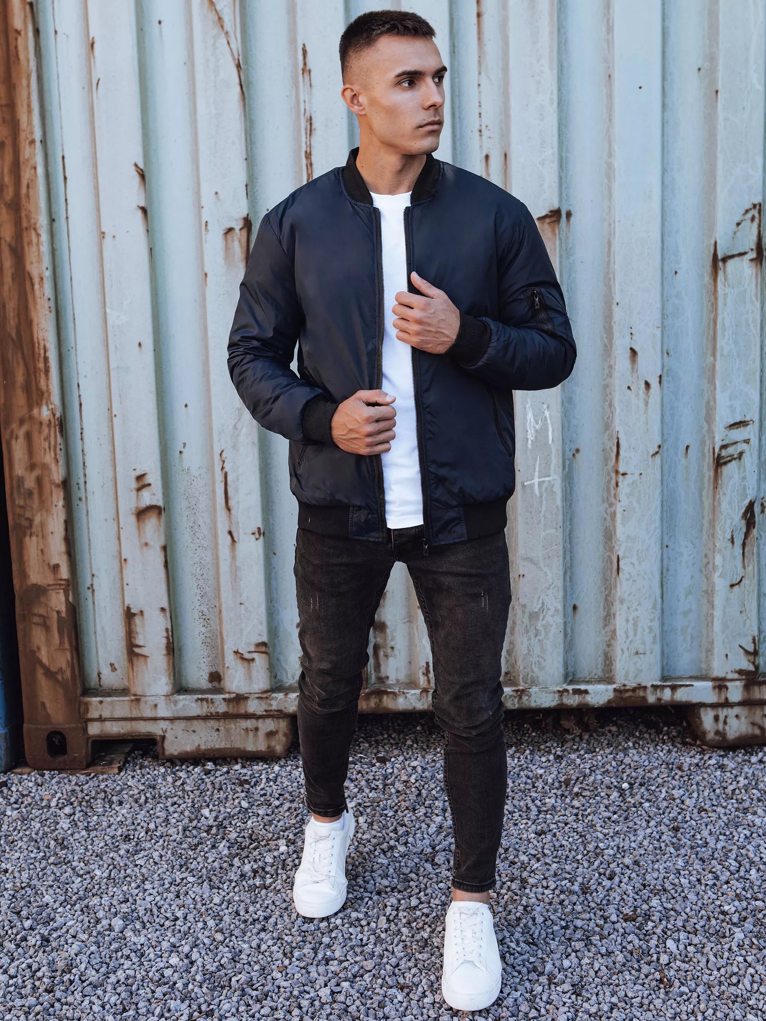 Vīriešu tumši zila jaka Route