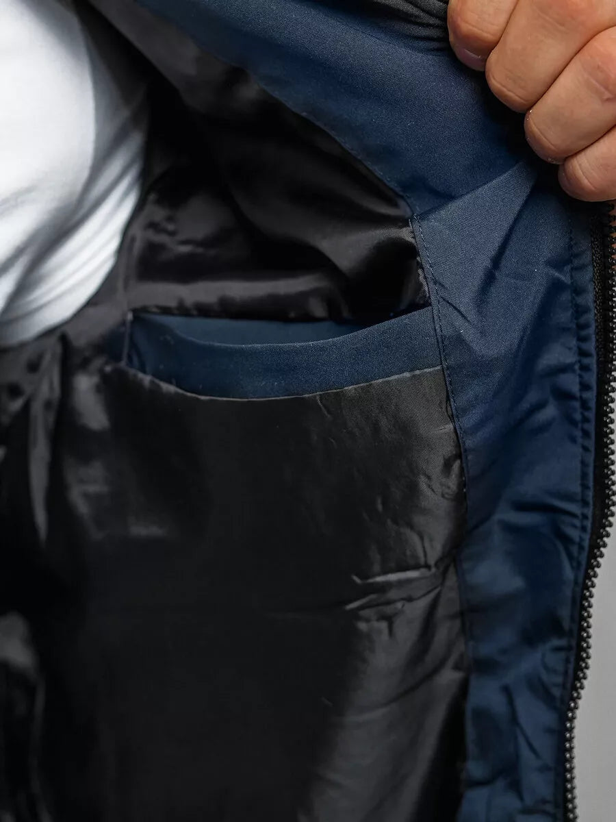 Vīriešu tumši zila pavasara jaka Marko