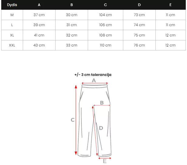 Vīriešu melnas bikses Brin
