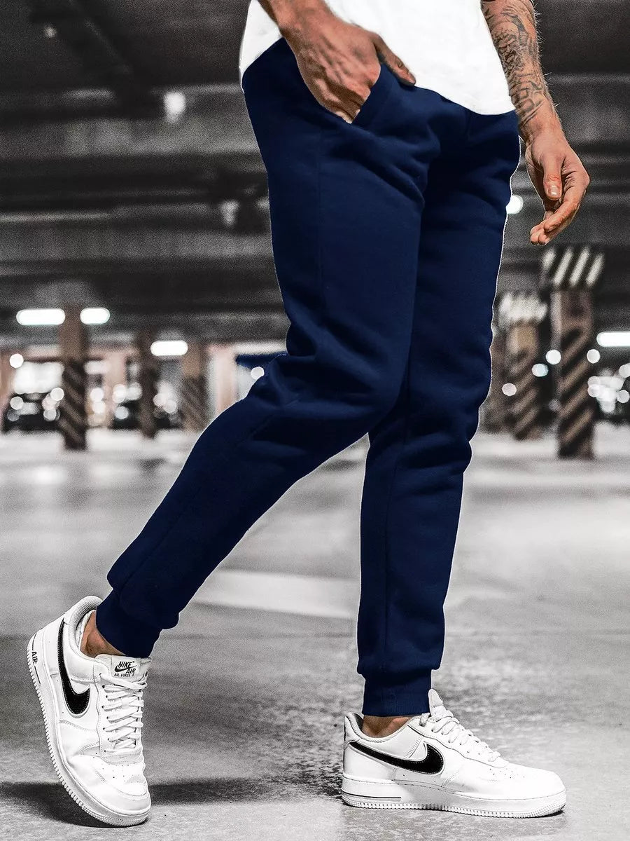 Vīriešu tumši zilas ikdienas bikses Sergo