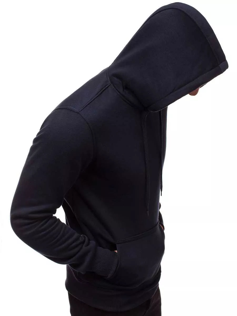 Tumši zils vīriešu kapučjakas krekls Buvoli