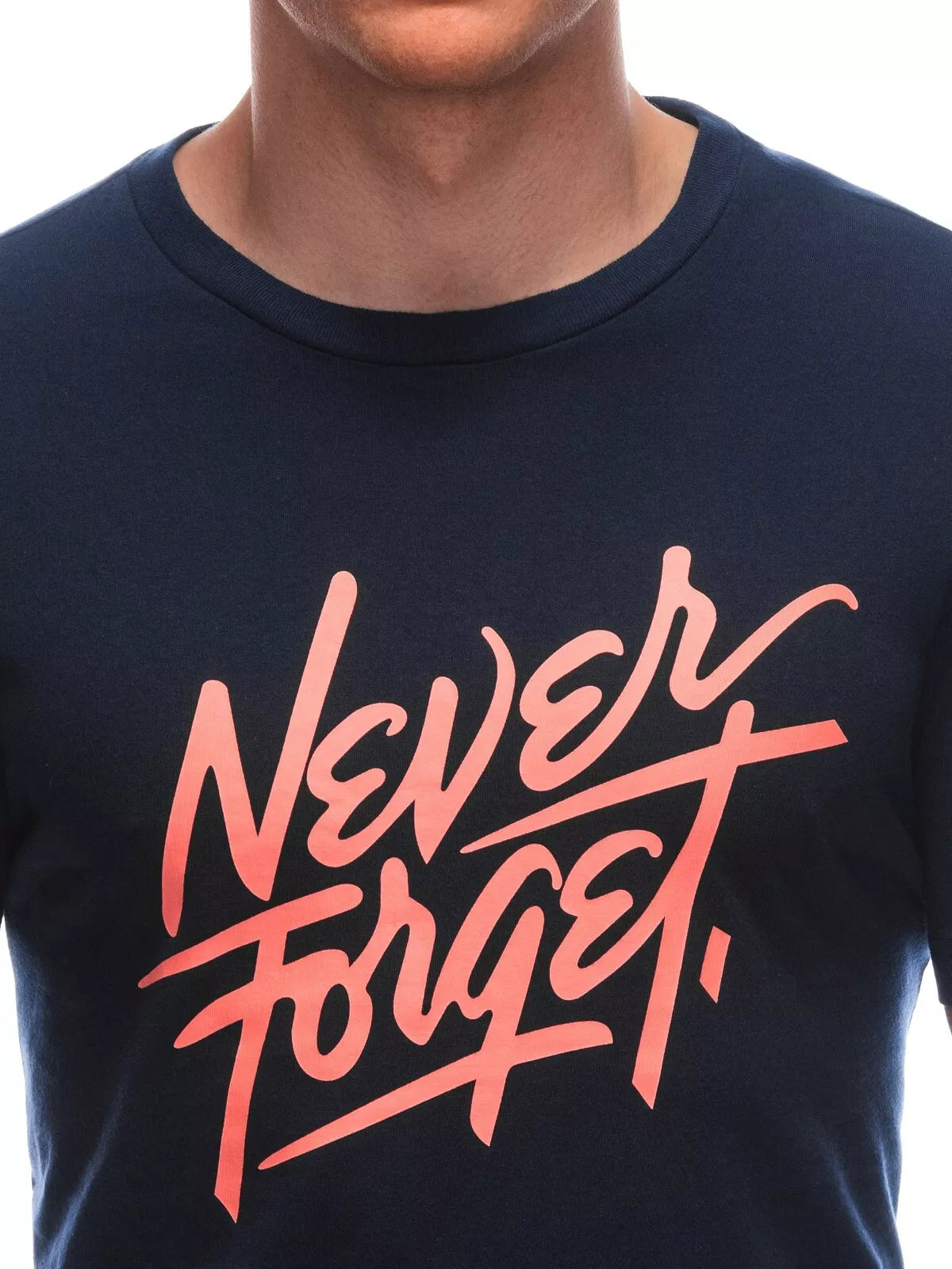 Vīriešu tumši zils Forget T-krekls