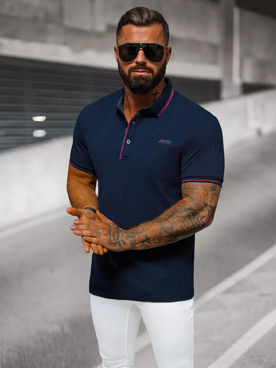 Vīriešu tumši zils polo krekls "Team"