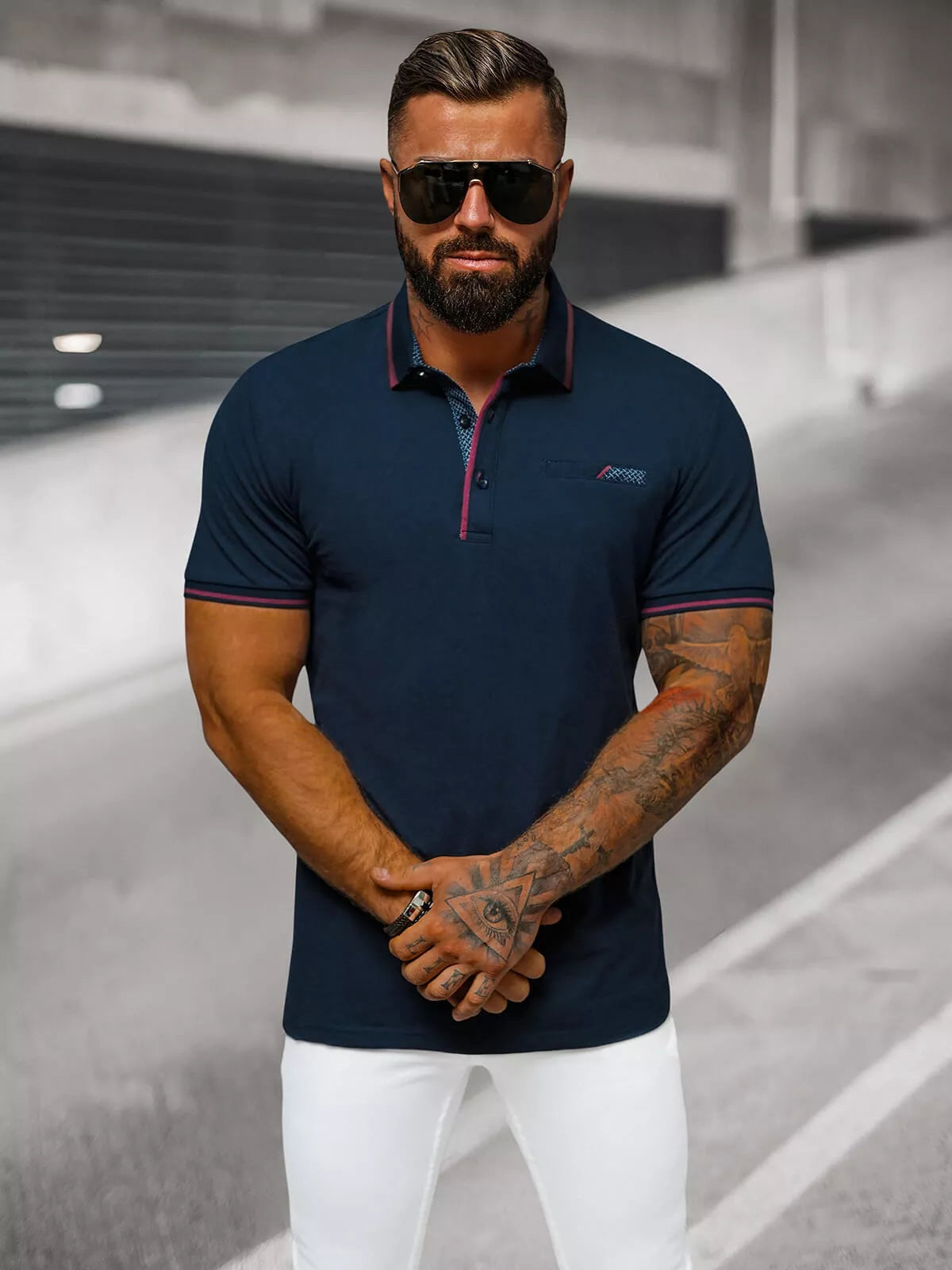 Vīriešu tumši zils polo krekls "Team"