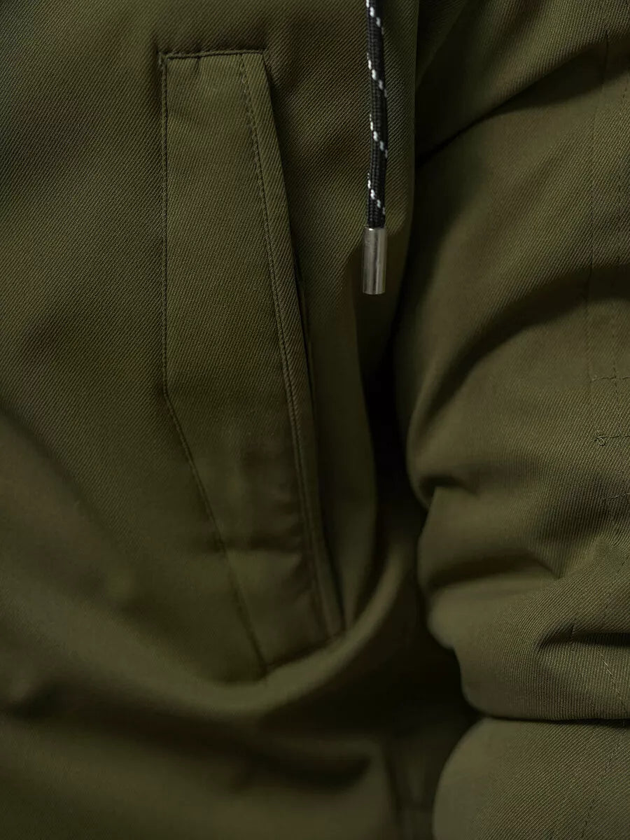 Vīriešu zaļa ziemas jaka zolo