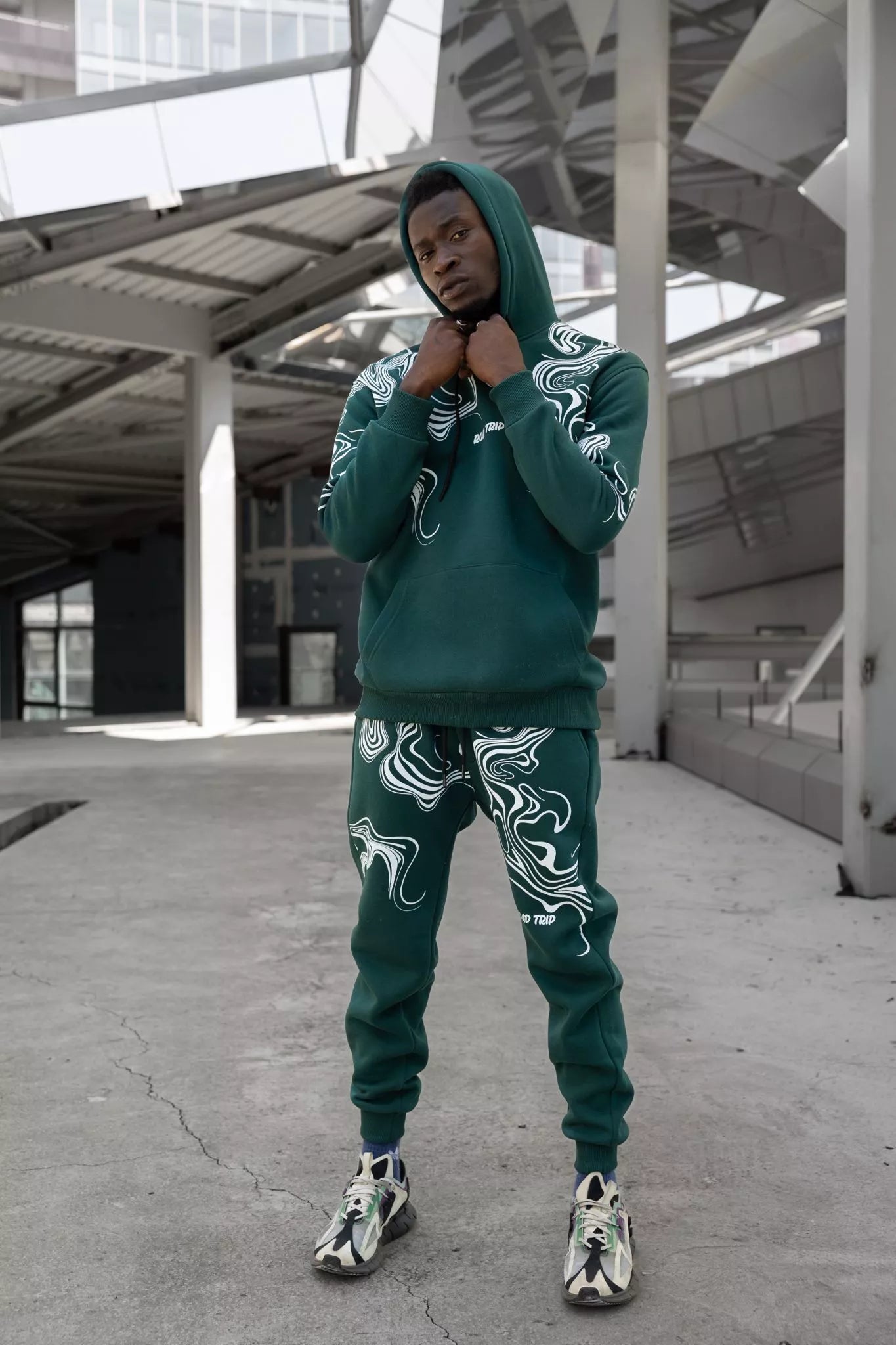 Vīriešu zaļš treniņtērps Road Trip