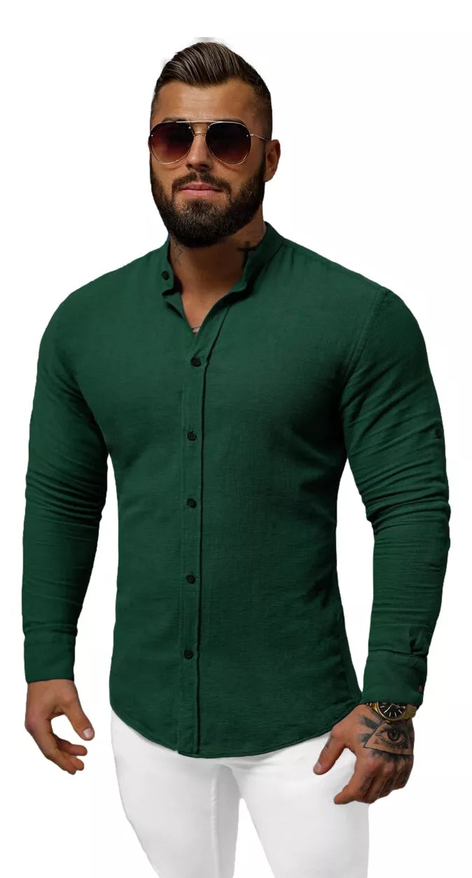 Zaļš vīriešu krekls Lipol