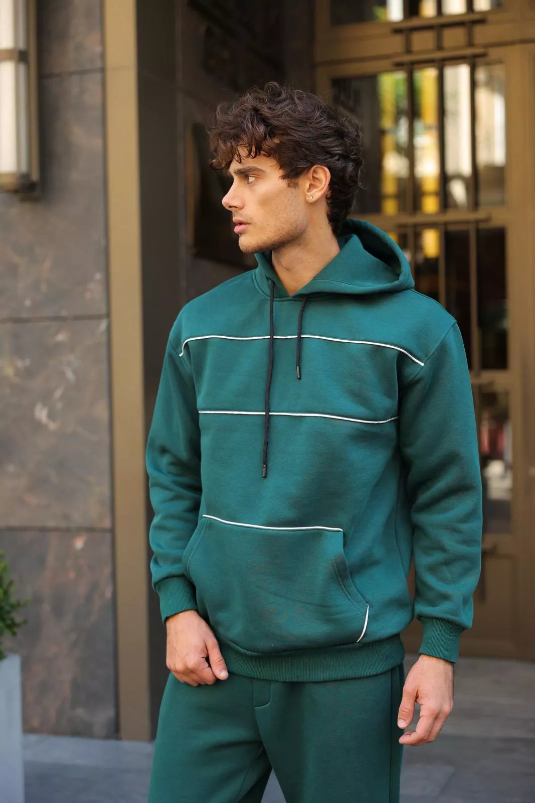 Zaļš vīriešu treniņtērps Solo