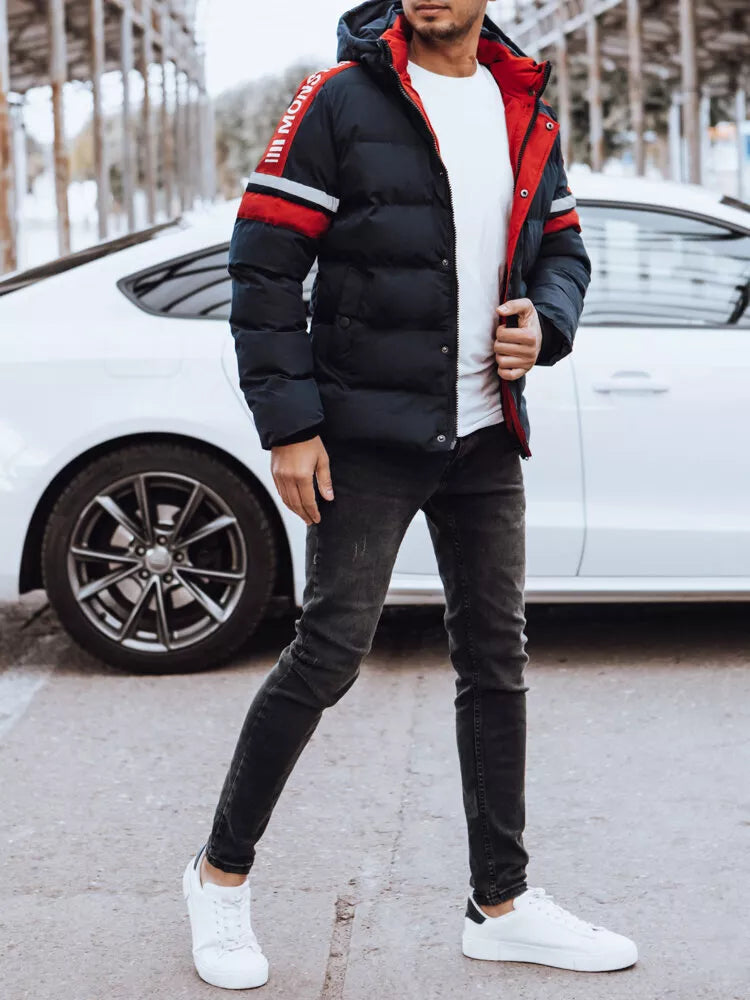 Zila vīriešu ziemas jaka Noris