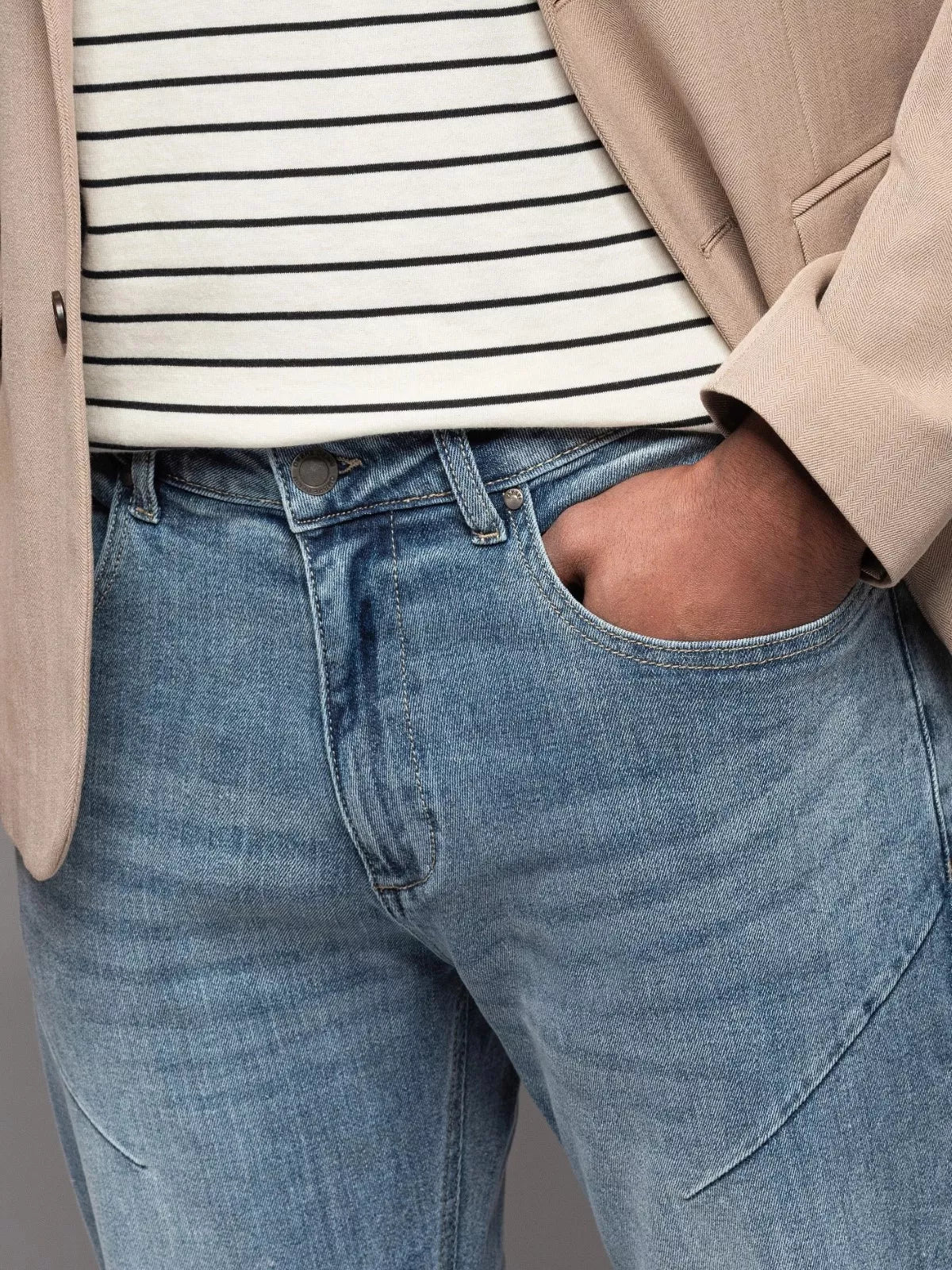 Vīriešu zilas džinsa bikses Carl