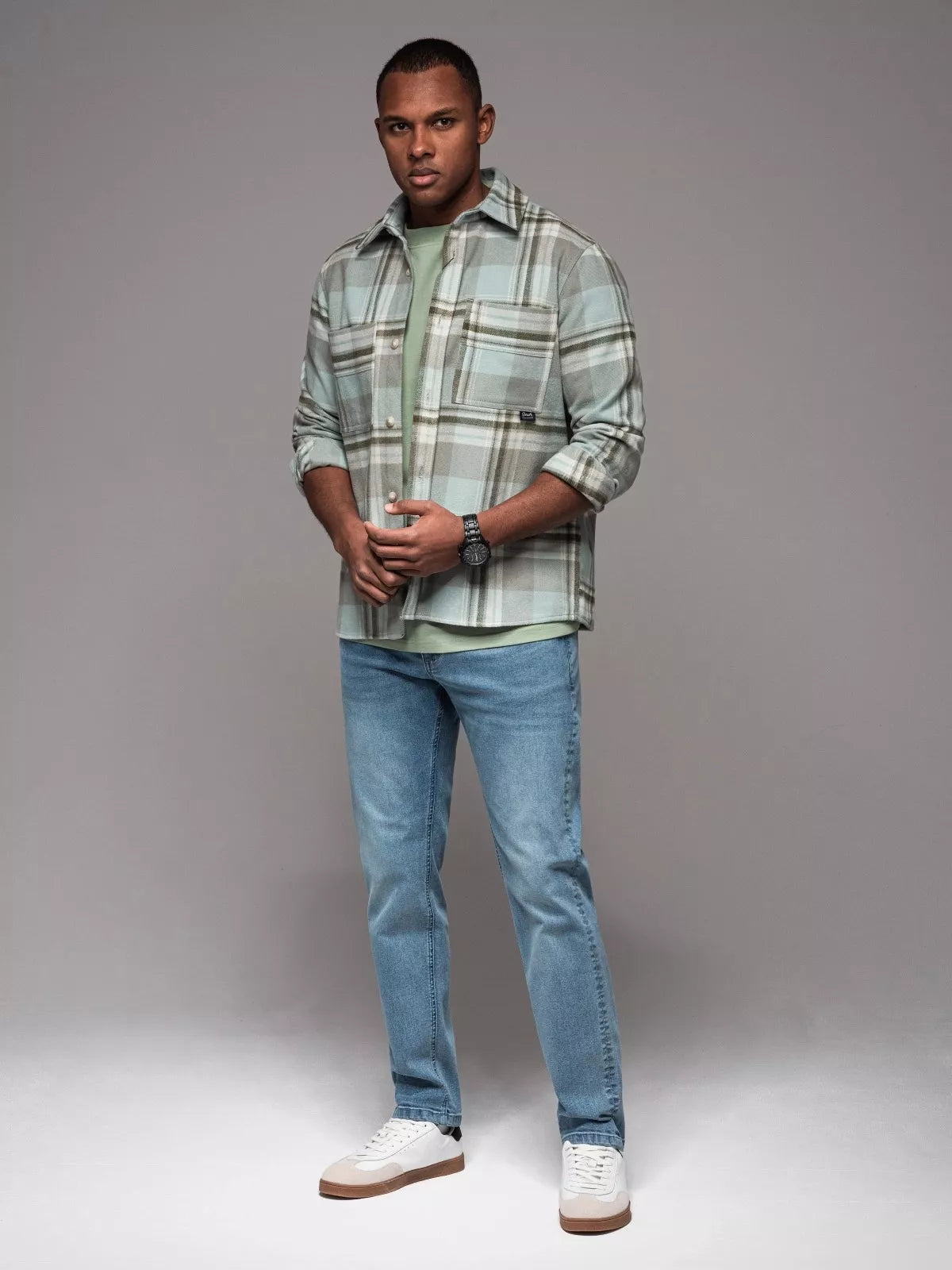 Vīriešu zilas džinsa bikses Joy