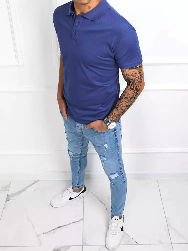 Vīriešu zils polo krekls Palom